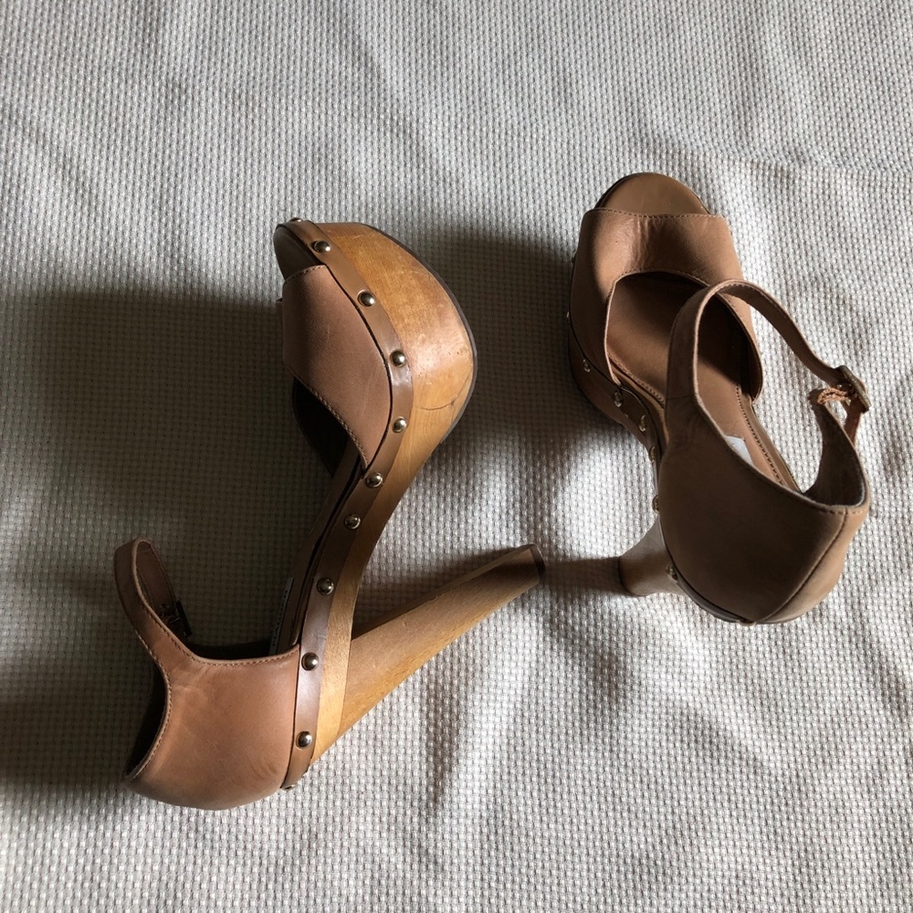 Steve Madden leather pumps casual sz:7.5 Heels
